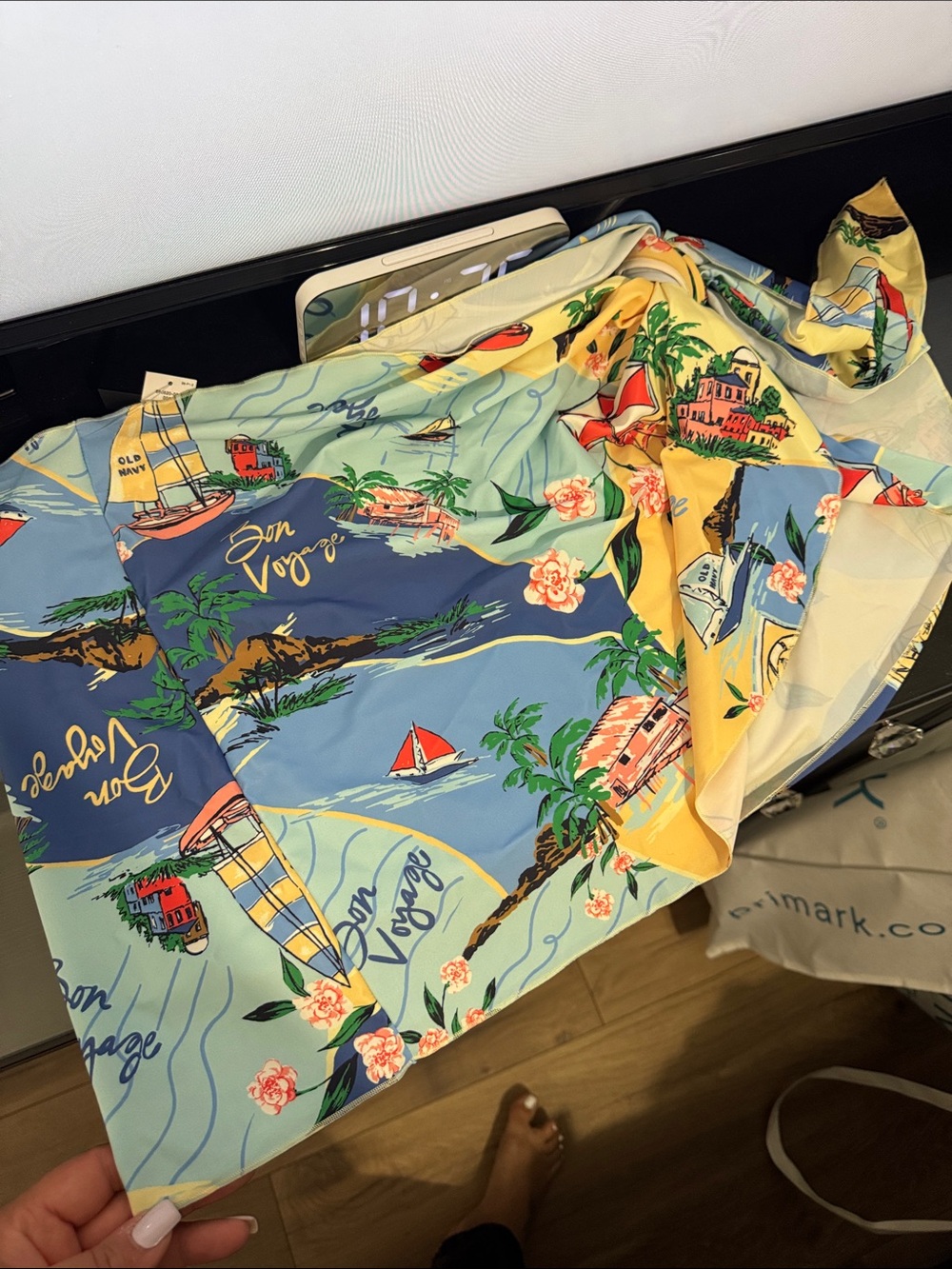 Old Navy Tropical Print Mini Skirt - Blue & Yellow